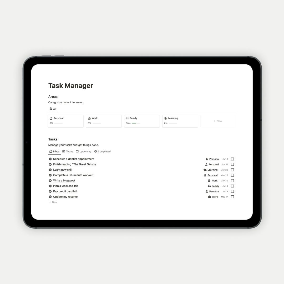 Free notion templates